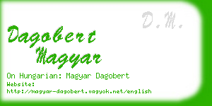 dagobert magyar business card